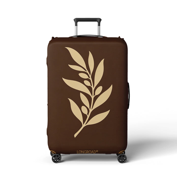 Women’s suitcase cover with floral lavender pattern Stornfield