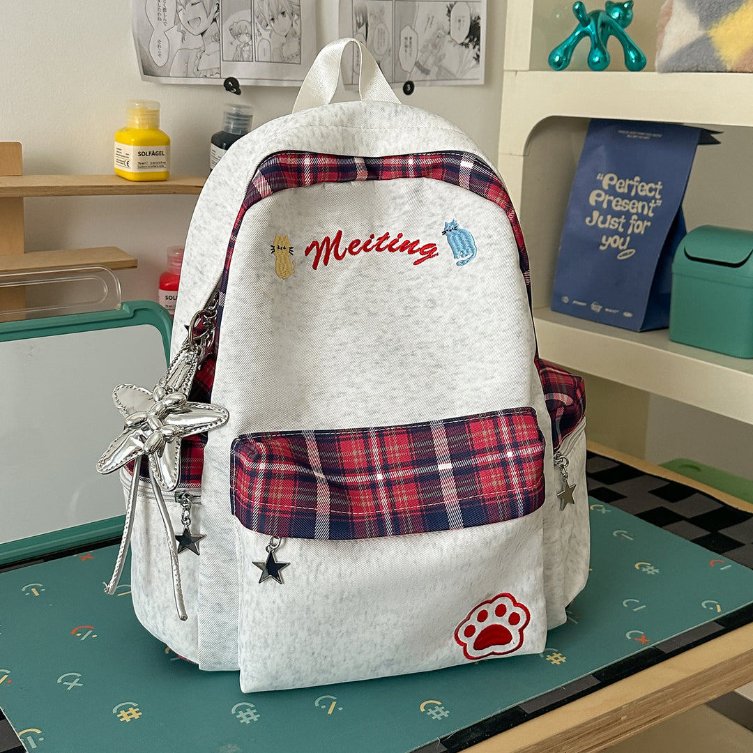 Fun Character-Embellished Casual Backpack Stornfield