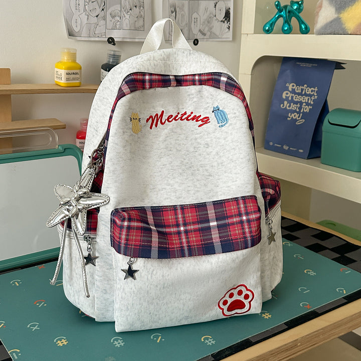 Fun Character-Embellished Casual Backpack Stornfield