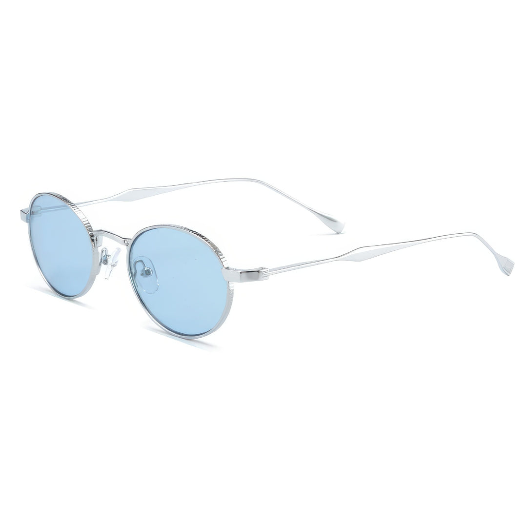 Women's fashionable sunglasses with high-quality metal frame and round lenses Stornfield