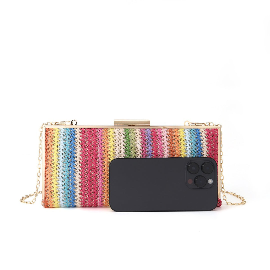 Colorful Woven Clutch