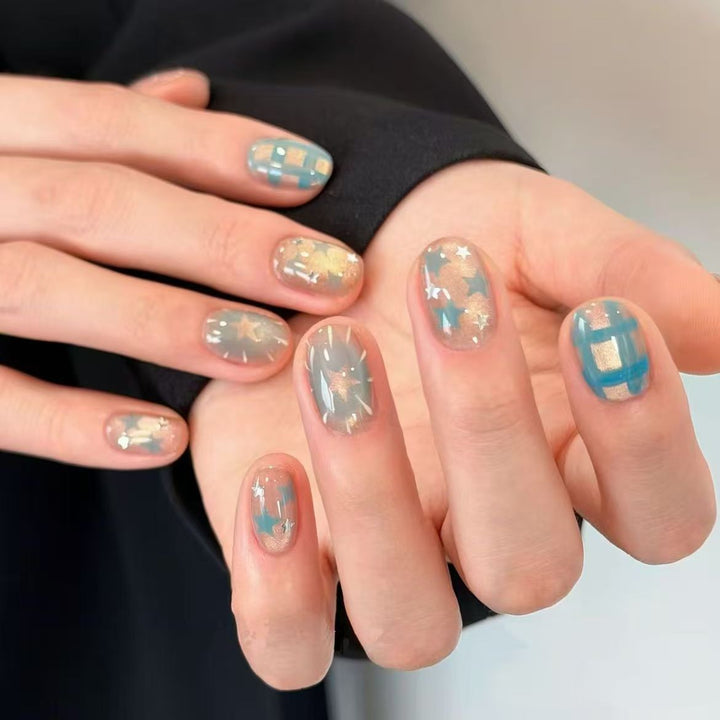 Cute Character Press-On Nail Art Set Stornfield