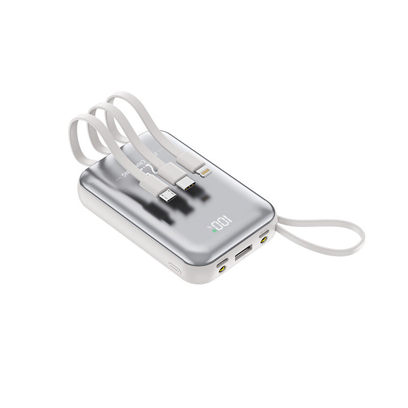 Portable power bank with integrated charging cables and fast charging function Stornfield