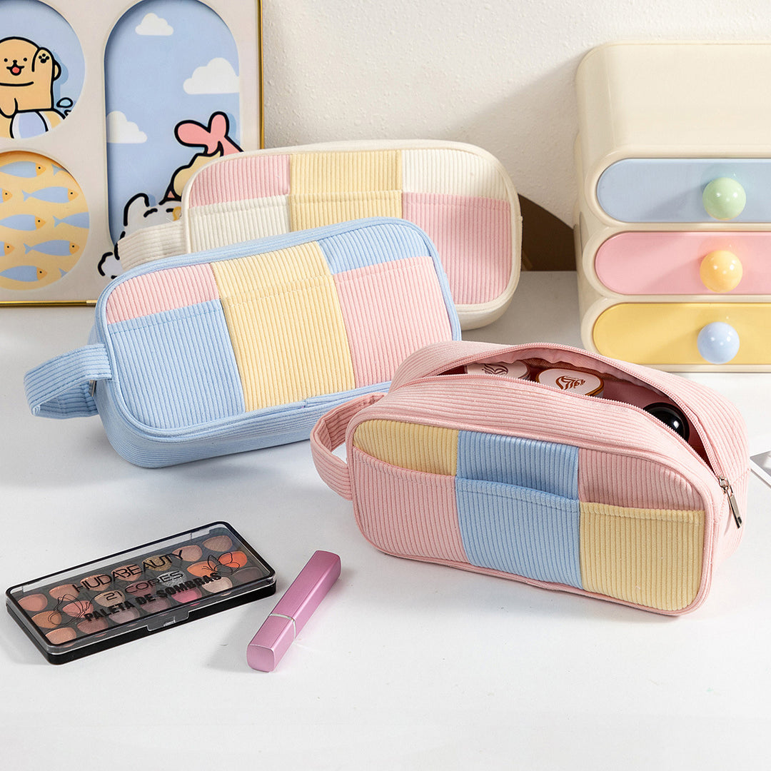 Stylish Textured Zippered Pencil Case Stornfield