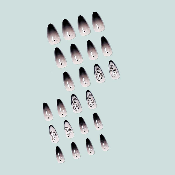 Elegant and artistic ombre nail art Stornfield
