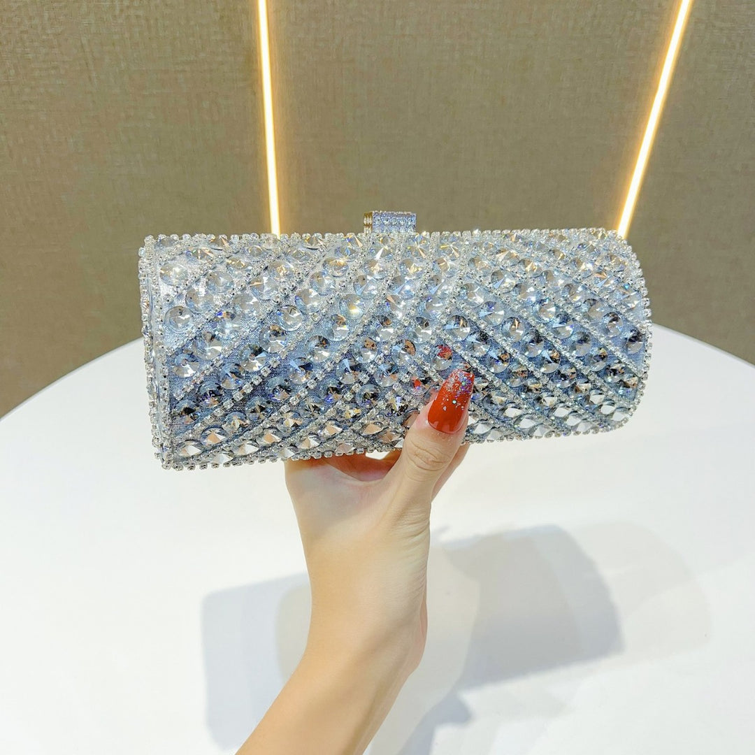 Sparkling Crystal-Studded Evening Clutch