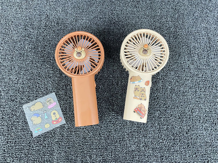 Unisex Portable Hand Fan with Cute Animal Design and USB Charging Function Stornfield