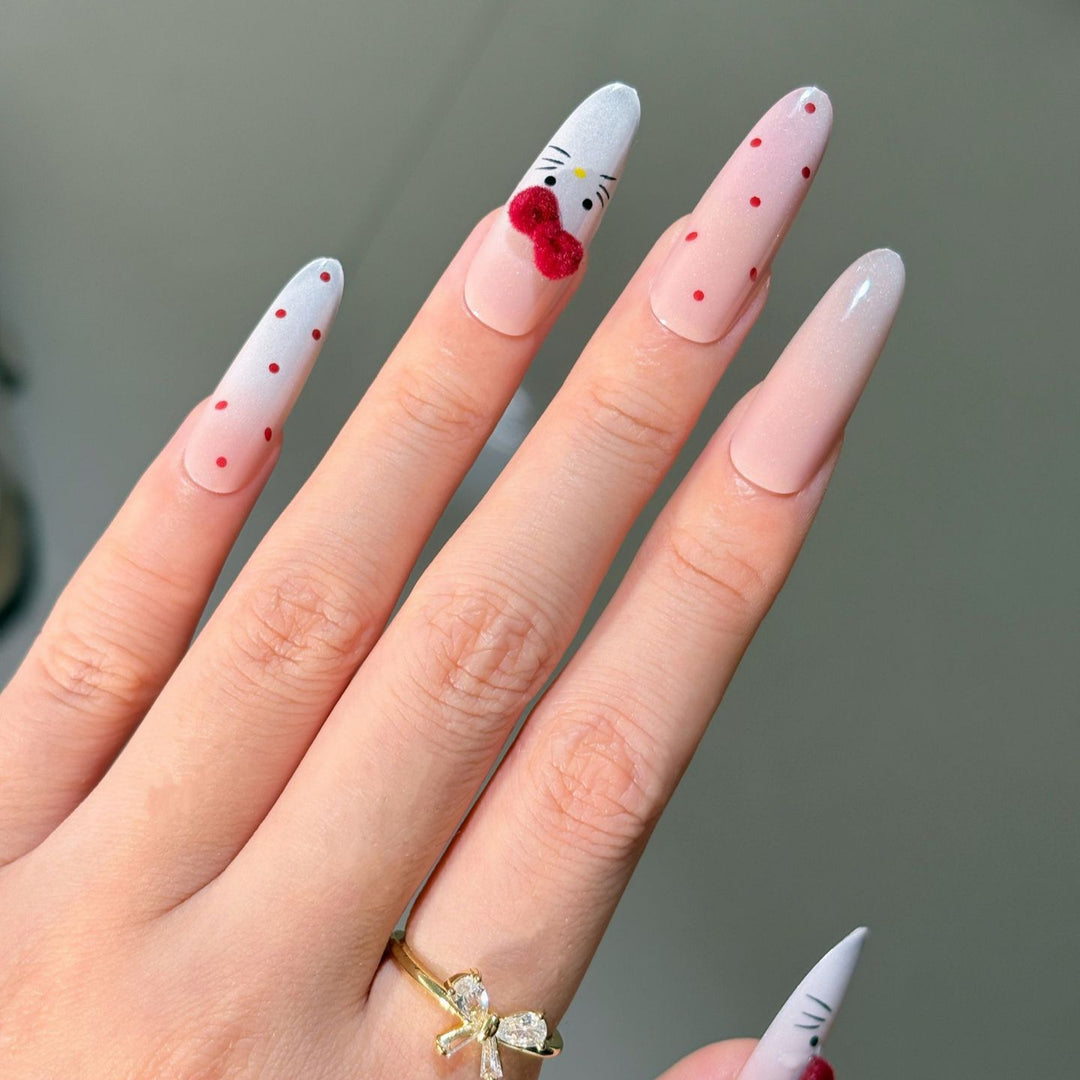 Decorative Press-On Nail Art Set with Character Design Stornfield
