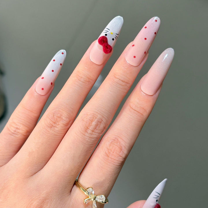 Decorative Press-On Nail Art Set with Character Design Stornfield