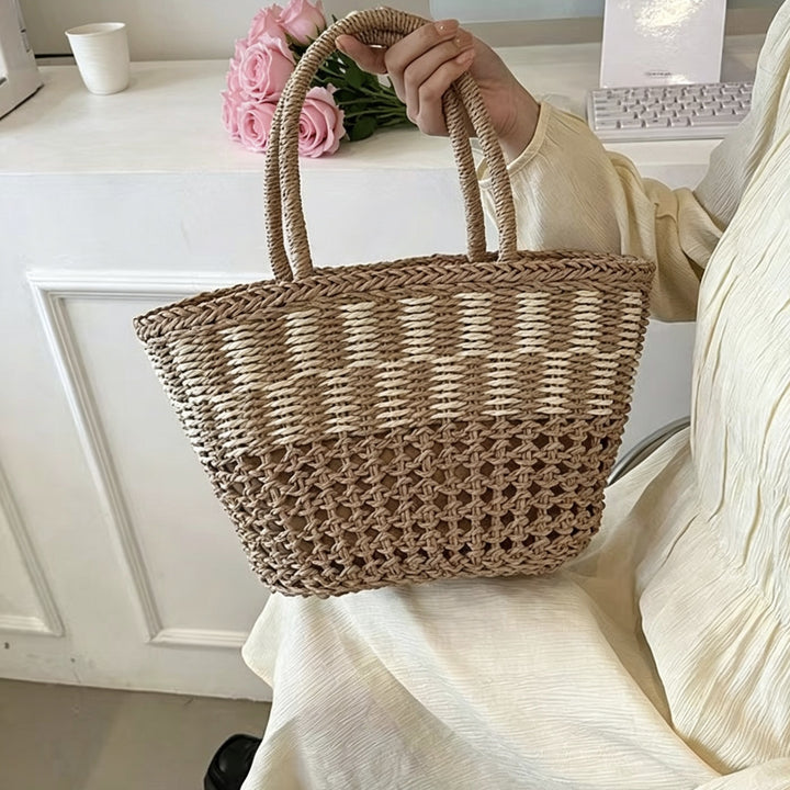 Handbag Made of Woven Natural Material with Airy Structure Stornfield
