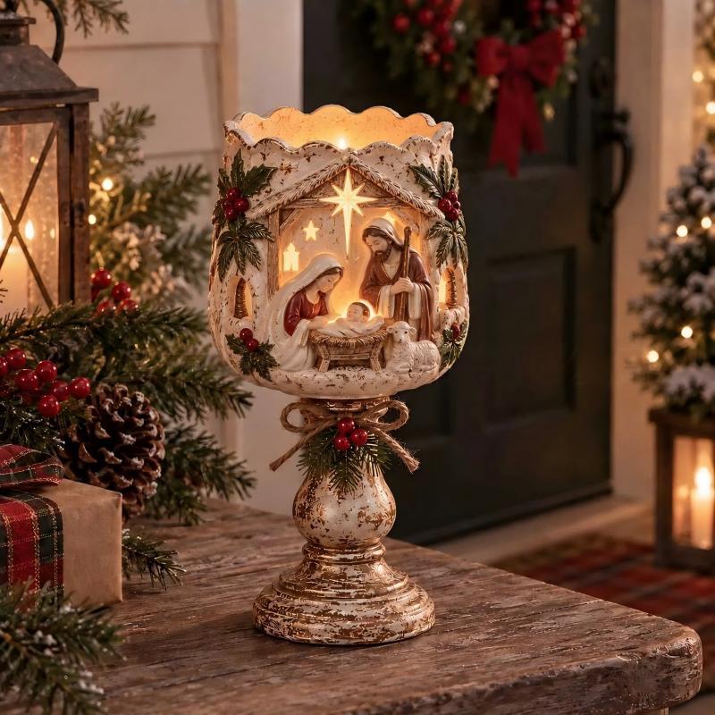 Decorative nutcracker table lamp Stornfield