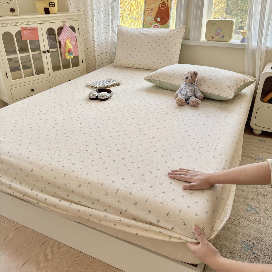 Floral Patterned Fitted Sheet