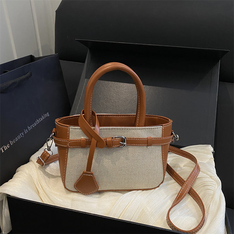 Compact Structured Crossbody Handbag