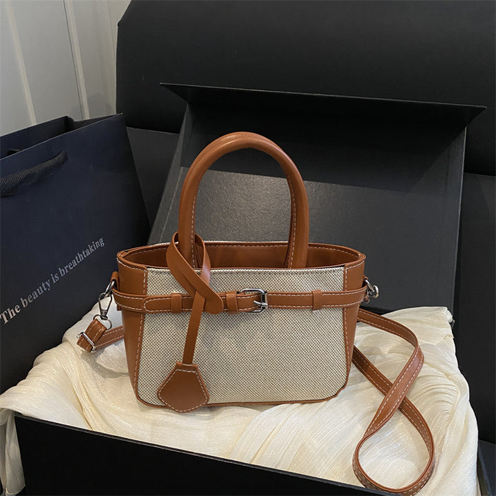 Compact Structured Crossbody Handbag
