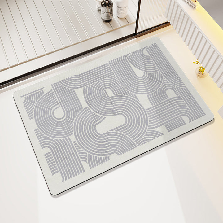 Abstract Geometric Pattern Bath Mat Stornfield