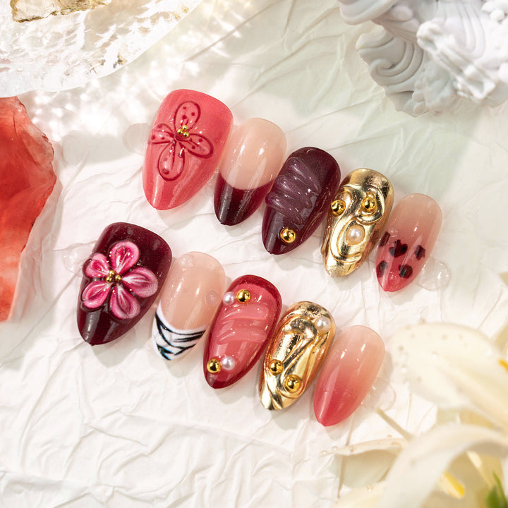 Artistic Press-On Nail Set 1790738713