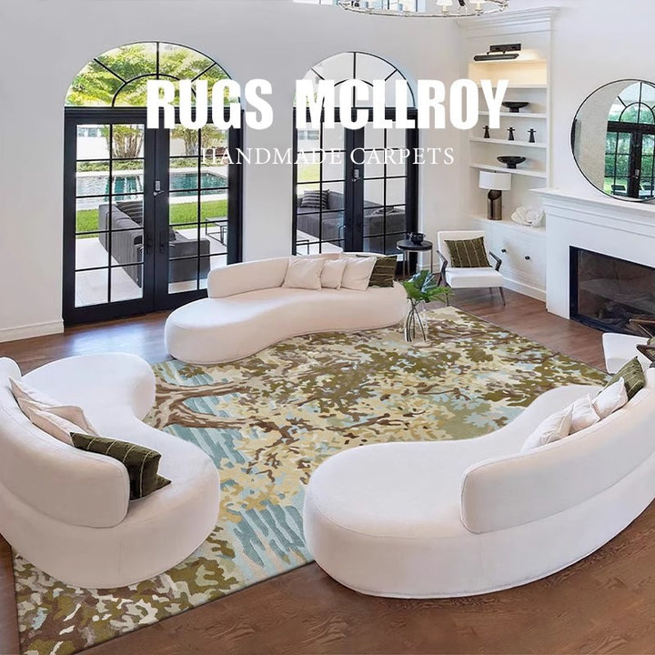 Nature-Inspired Decorative Area Rug