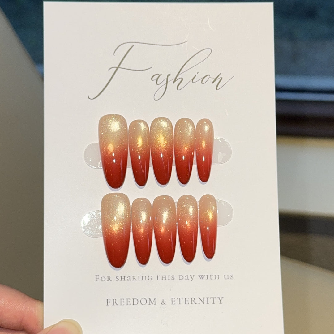 Artificial nails with elegant ombre effect Stornfield
