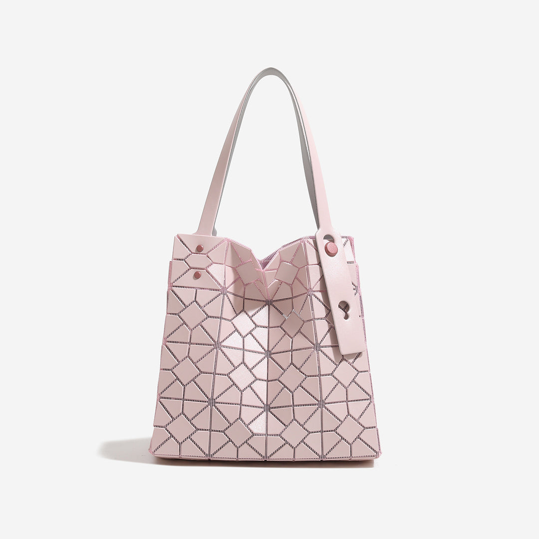 Geometric Patterned Reusable Tote Bag
