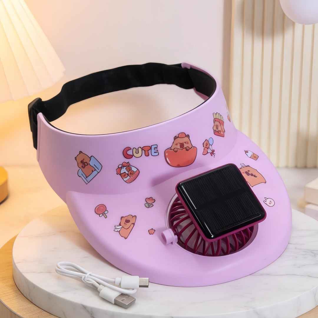 Ladies Comfortable Table Fan with Playful Design Stornfield