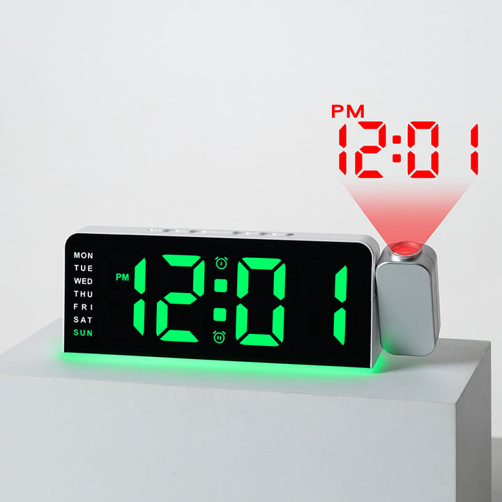 Digital alarm clock with flexible time display and additional weekly overview Stornfield