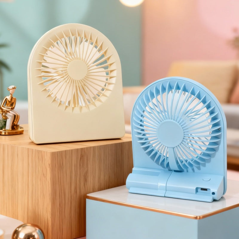 Ladies Compact Table Fan with USB Connection and Quiet Operating Modes Stornfield