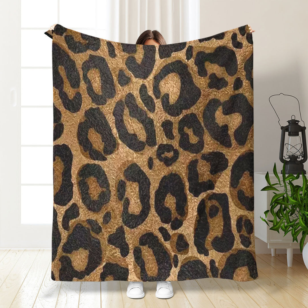 Artistic Leopard Print Throw Blanket