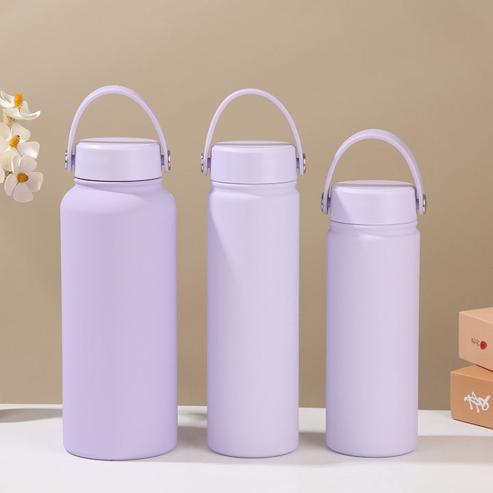 Women's double-walled insulated water bottle with practical carrying handle Stornfield