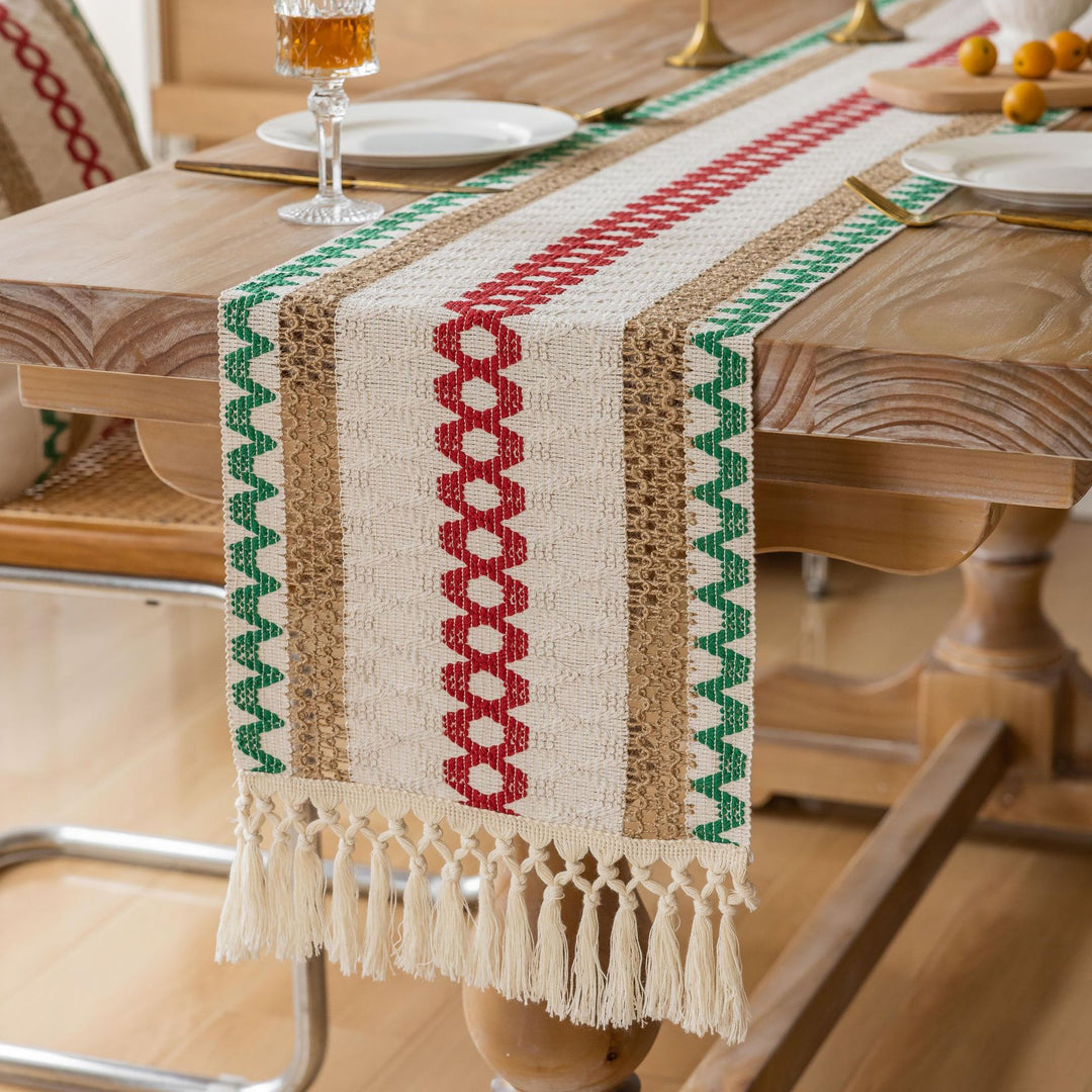 Bohemian Style Fringe Tablecloth