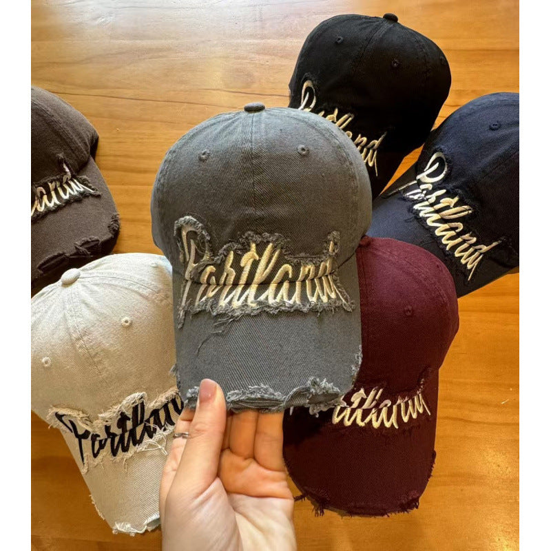 Unisex Distressed Cotton Baseball Cap Stornfield