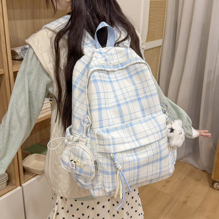 Playful Plaid Design School Backpack Stornfield