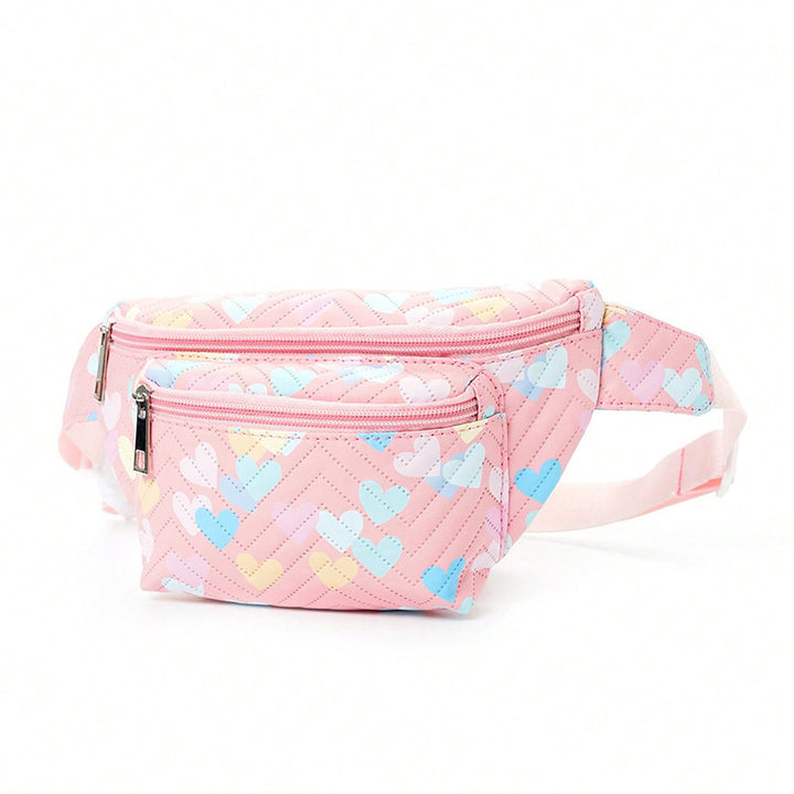 Waist bag with heart-shaped design and multiple compartments Stornfield