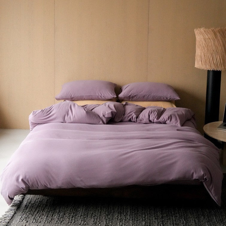 Premium Cotton Sateen Duvet Cover Set with Breathable Silky Finish