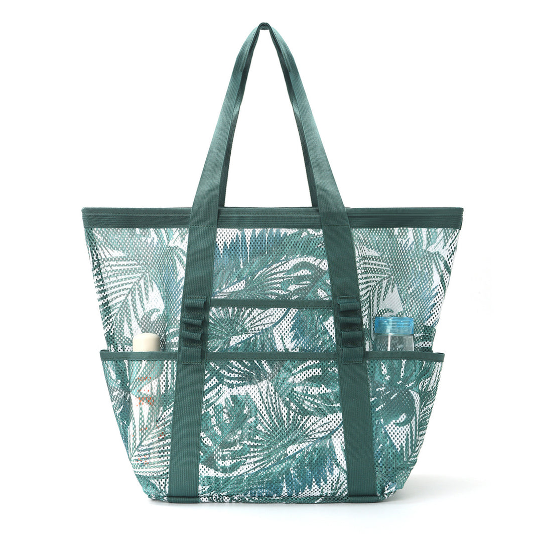 Mesh Beach Bag with Colorful Design Stornfield