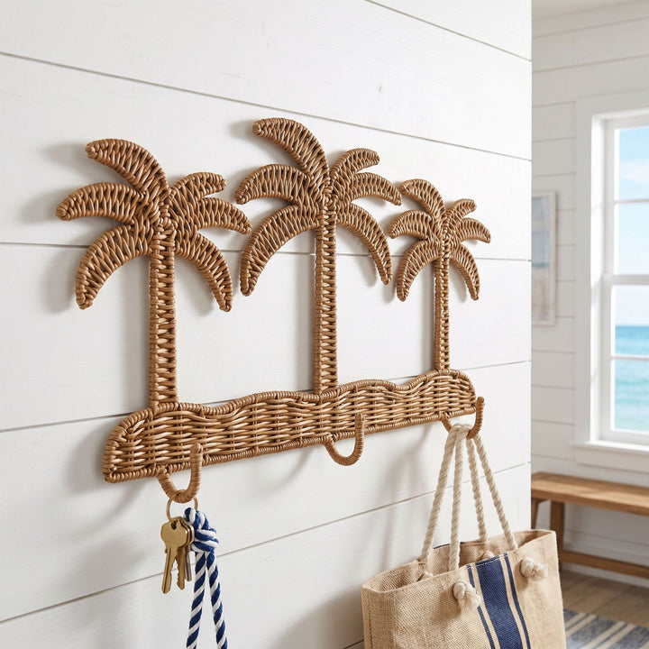 Wall wardrobe in palm design Stornfield