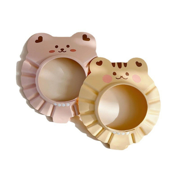 Adjustable Infant Shampoo Rinse Visor with Protective Ruffle Shield