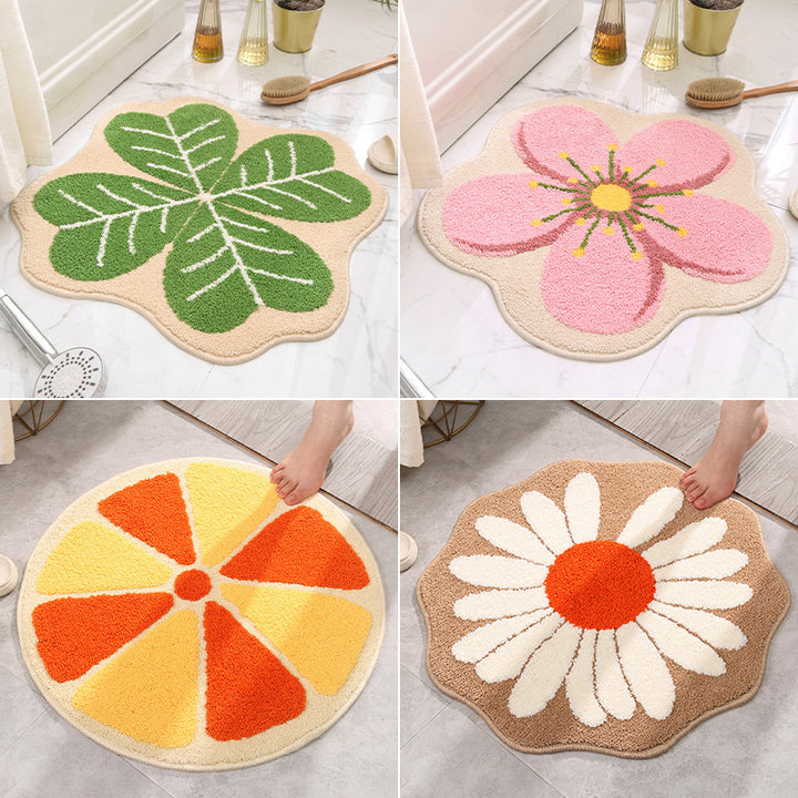 Floral Design Bath Mat Stornfield