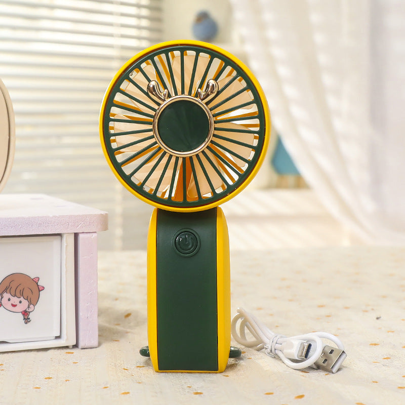 Ladies Portable Hand Fan in Cheerful Animal Design Stornfield