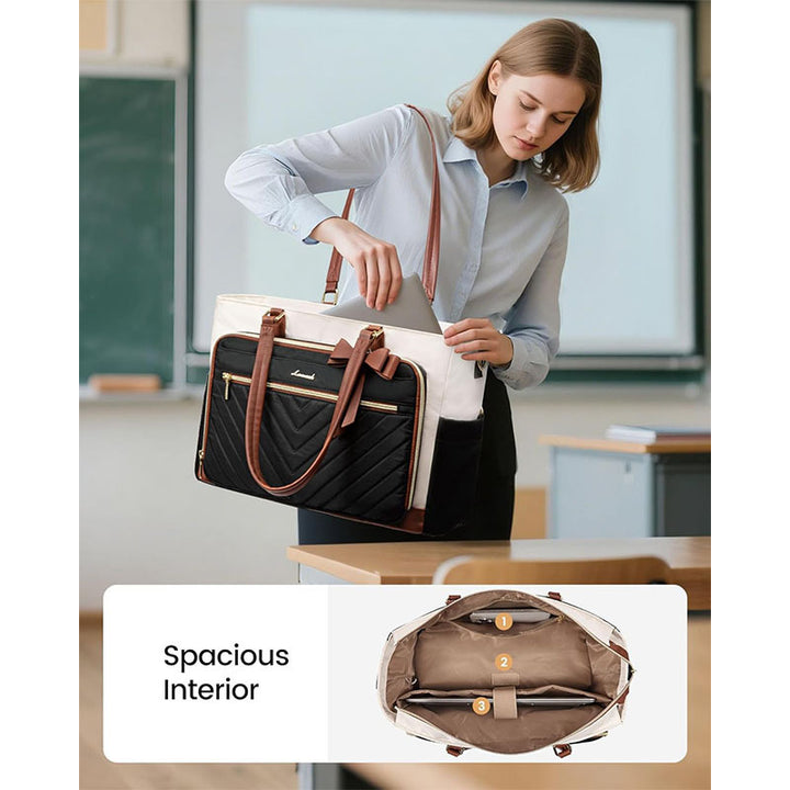 Fashionable tote bag with stylish compartments Stornfield