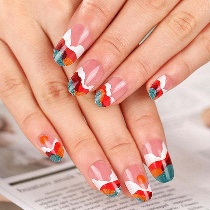 Artistic Nail Tips with Modern Gradient Color Stornfield