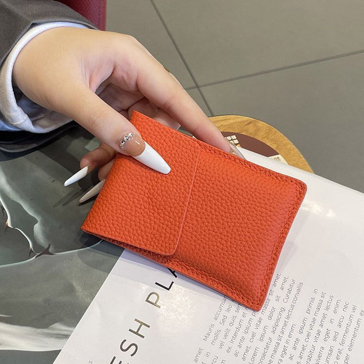Premium Textured Leather Card Holder Stornfield