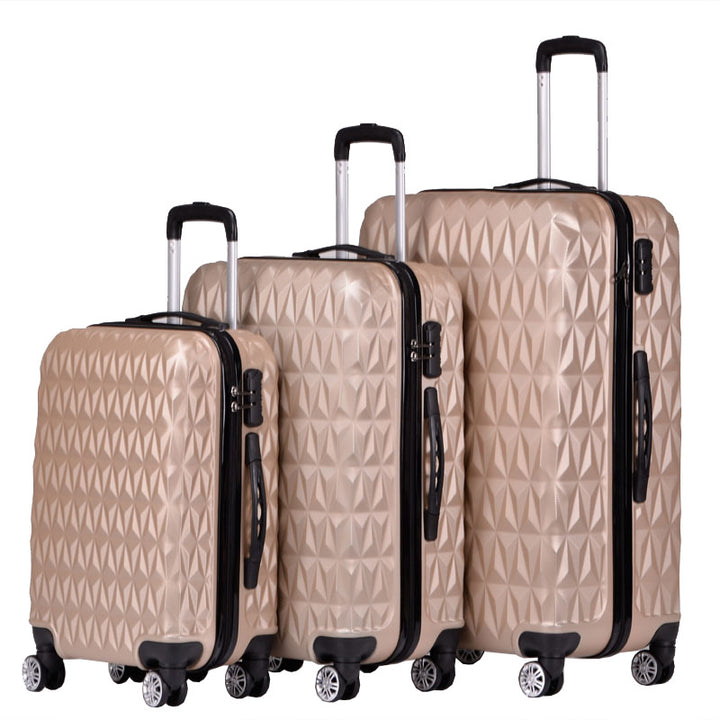 Unisex Textured Hard Shell Cabin Suitcase Stornfield