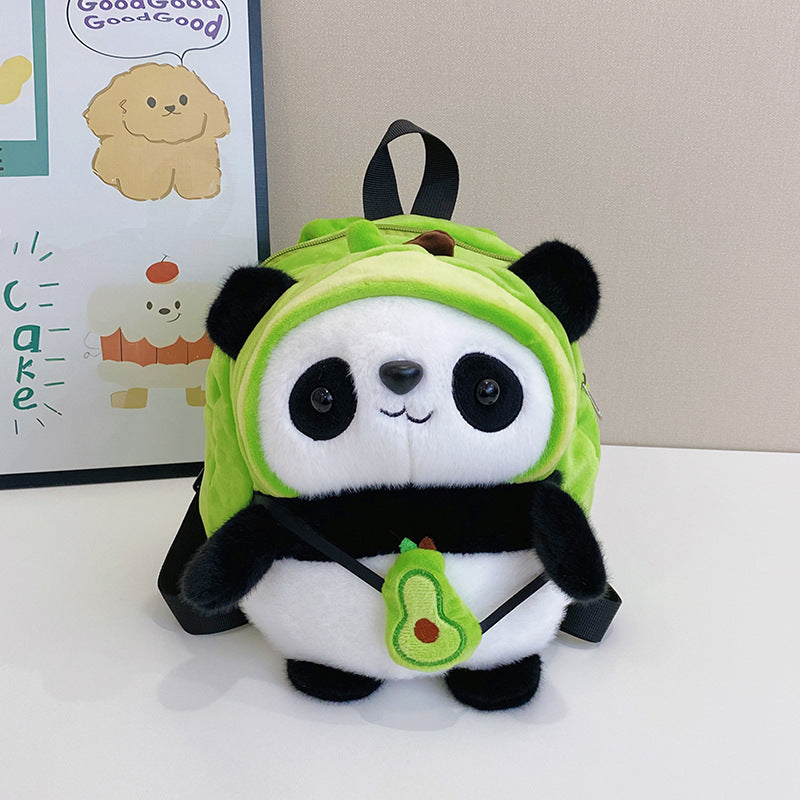 Plush backpack with panda design Stornfield