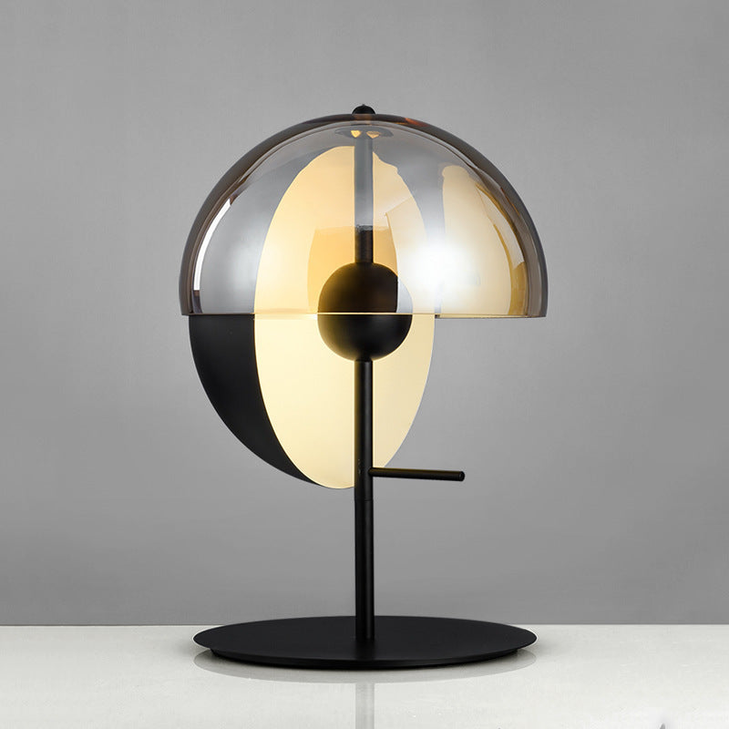 Geometric Table Lamp with Unique Dual Shade Design