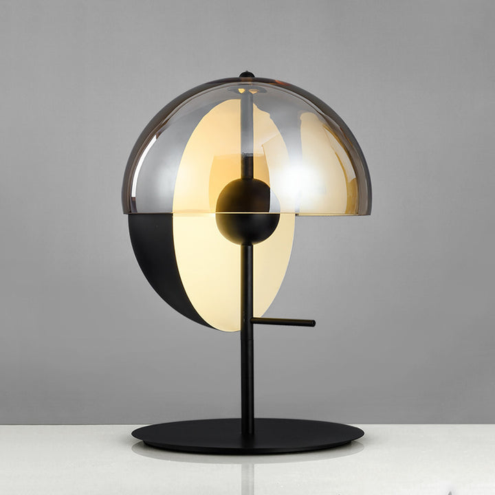 Geometric Table Lamp with Unique Dual Shade Design