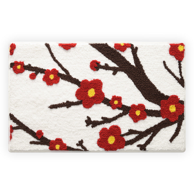 Floral Design Bath Mat Stornfield