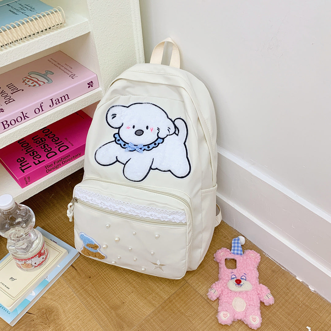 Cute Cartoon Character Print Backpack Stornfield