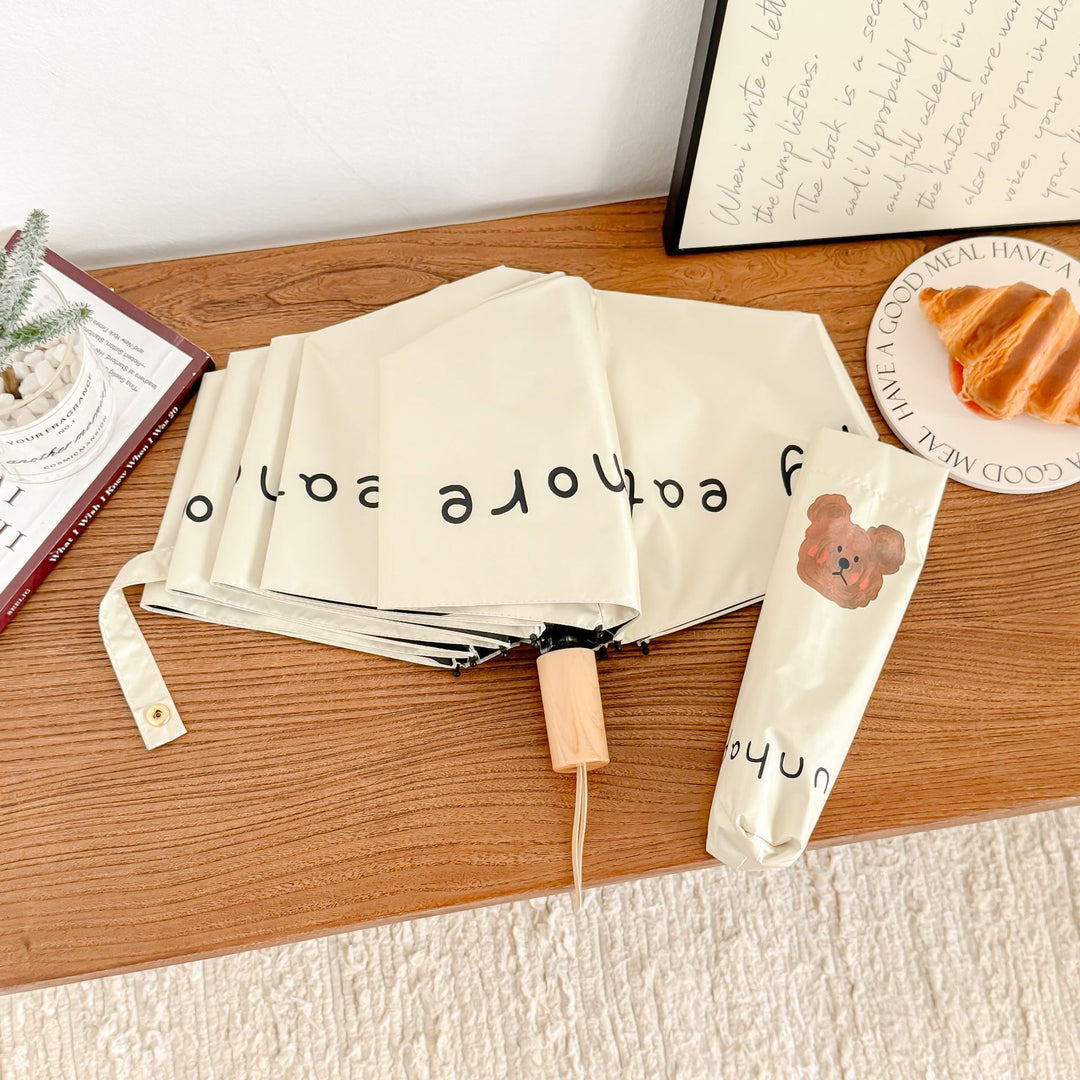 Women's foldable umbrella with cute bear motif Stornfield