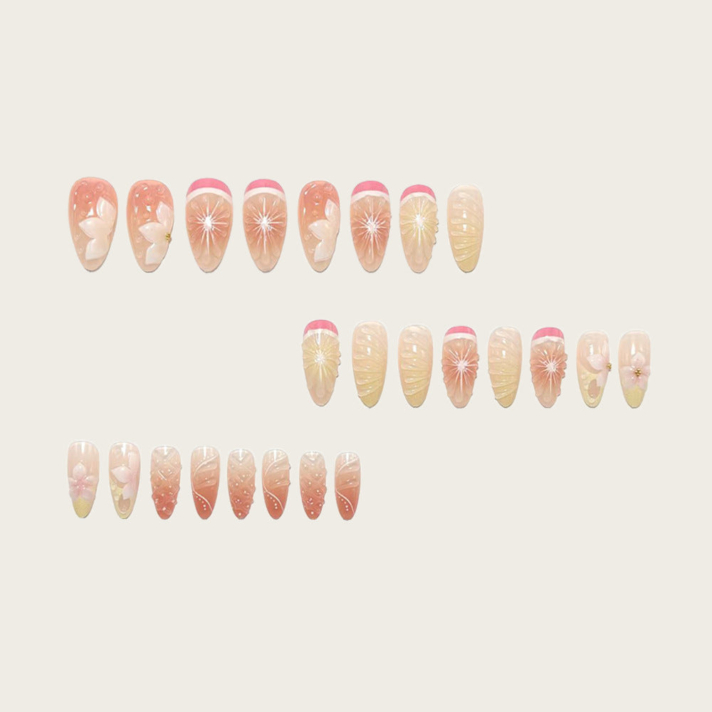 Artificial nails in spring floral and fruit design Stornfield