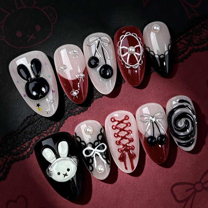 Artistic Character-Design Press-On Nails